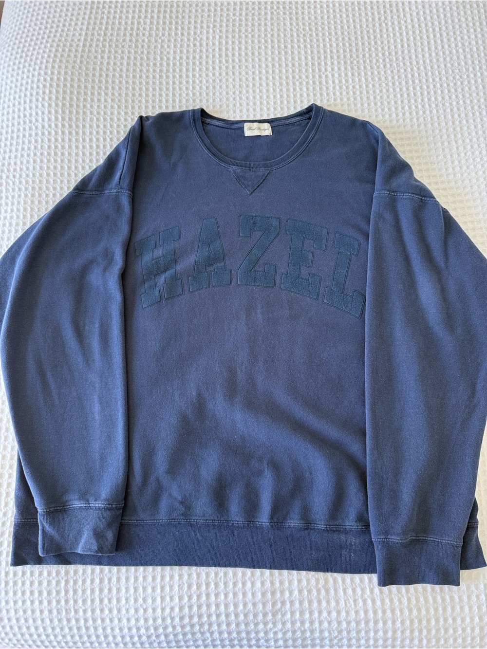 Hazel Boutique Oversized Faded Navy Crewneck